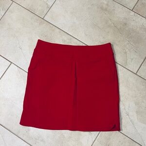 Red skirt